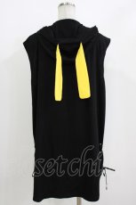 画像3: NieR Clothing / ノースリーブプルパーカー  黒 H-26-09-21-043-PU-TO-AK-ZH (3)