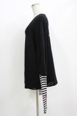 画像2: NieR Clothing / バックプリントカットソー F 黒 H-26-09-21-046-PU-TO-AK-ZH (2)