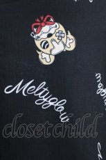 画像5: meltyglow / 総柄プリントカットソー  黒 H-26-09-21-049-PU-TO-AK-ZH (5)
