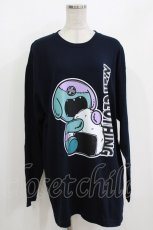 画像1: NieR Clothing / プリントLONG CUTSEW XL 紺 H-26-09-21-051-PU-TO-AK-ZH (1)