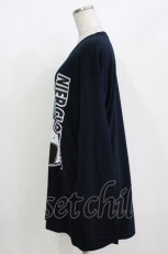 画像2: NieR Clothing / プリントLONG CUTSEW XL 紺 H-26-09-21-051-PU-TO-AK-ZH (2)