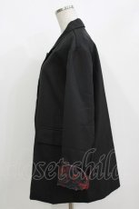 画像2: NieR Clothing / プリント切替ジャケット  黒 H-26-09-21-052-PU-JA-AK-ZH (2)