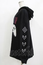 画像2: LISTEN FLAVOR / プリントプルパーカー F 黒 H-26-09-21-053-PU-TO-AK-ZH (2)