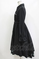 画像2: NieR Clothing / レイヤードシャツワンピース F 黒 H-26-09-21-006-PU-SK-AK-ZH (2)