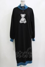 画像1: Drug Honey / 刺繍ワンピース  黒 H-26-09-21-058-PU-OP-AK-ZH (1)