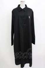 画像1: NieR Clothing / シャツワンピース  黒 H-26-09-21-064-PU-OP-AK-ZH (1)