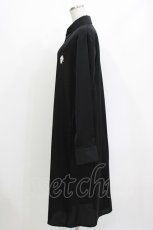 画像2: NieR Clothing / シャツワンピース  黒 H-26-09-21-064-PU-OP-AK-ZH (2)