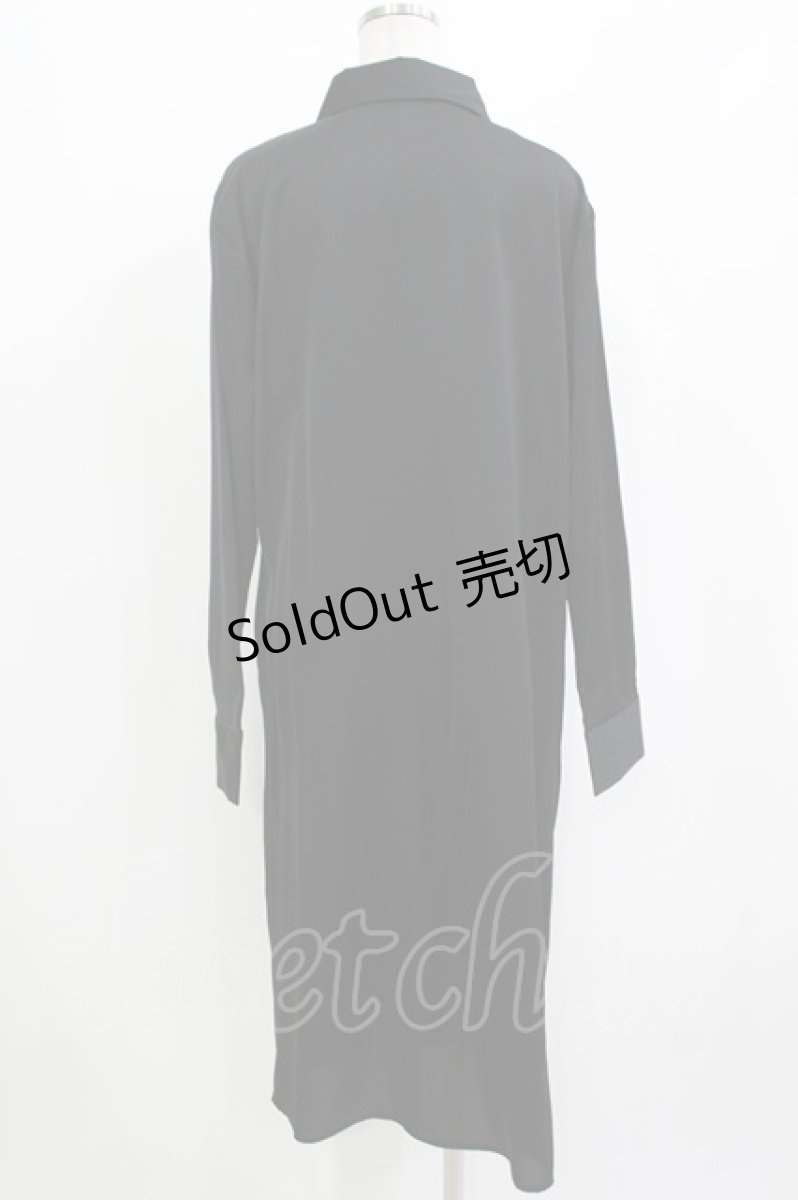 画像3: NieR Clothing / シャツワンピース  黒 H-26-09-21-064-PU-OP-AK-ZH (3)