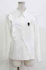 画像1: NieR Clothing / 刺繍ブラウス F 白 H-26-09-21-067-PU-BL-AK-ZH (1)