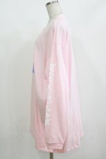 画像2: LISTEN FLAVOR / プリントカットソー F ピンク H-26-09-21-068-PU-TO-AK-ZH (2)
