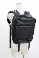 画像1: NieR Clothing / スタッズリュック  黒 H-26-09-21-070-PU-BG-AK-ZH (1)