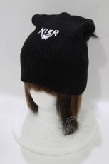 画像1: NieR Clothing / ニットキャップ  黒 H-26-09-21-073-PU-AC-AK-ZH (1)