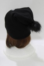 画像2: NieR Clothing / ニットキャップ  黒 H-26-09-21-073-PU-AC-AK-ZH (2)