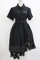 画像1: NieR Clothing / レイヤードシャツワンピース F 黒 H-26-09-21-008-PU-SK-AK-ZH (1)