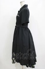 画像2: NieR Clothing / レイヤードシャツワンピース F 黒 H-26-09-21-008-PU-SK-AK-ZH (2)