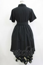 画像3: NieR Clothing / レイヤードシャツワンピース F 黒 H-26-09-21-008-PU-SK-AK-ZH (3)