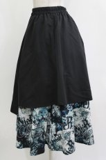 画像2: NieR Clothing / アシメスカート  黒 H-26-09-21-013-PU-SK-AK-ZH (2)