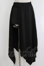 画像1: NieR Clothing / オーバー付きアシメパンツ F 黒 H-26-09-21-014-PU-PA-AK-ZH (1)