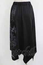 画像3: NieR Clothing / オーバー付きアシメパンツ F 黒 H-26-09-21-014-PU-PA-AK-ZH (3)