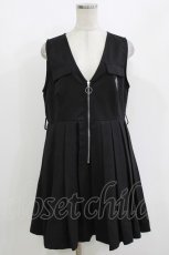 画像1: NieR Clothing / ベストワンピース F 黒 H-26-09-21-016-PU-OP-AK-ZH (1)