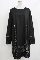 画像1: NieR Clothing / ZIPワンピース  黒 H-26-09-21-023-PU-OP-AK-ZH (1)