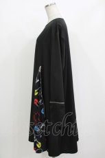 画像2: NieR Clothing / ZIPワンピース  黒 H-26-09-21-023-PU-OP-AK-ZH (2)