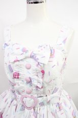 画像4: Angelic Pretty / Decoration Ice Creamジャンパースカート Free 白 H-26-09-22-003-AP-OP-NS-ZH (4)