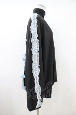 画像3: NieR Clothing / フリルジャージトップス  黒 H-26-09-22-1040-PU-TO-AK-ZH (3)