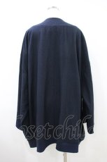 画像2: gouk / フロントZIPロング羽織  紺 H-26-09-22-1044-GO-TO-KB-ZH (2)