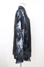 画像3: NieR Clothing / プリント切替シャツ F 黒 H-26-09-22-1045-PU-BL-AK-ZH (3)