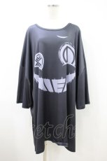画像1: NieR Clothing / プリント半袖CUTSEW  黒 H-26-09-22-1047-PU-TO-AK-ZH (1)