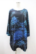 画像1: NieR Clothing / プリント半袖CUTSEW  黒 H-26-09-22-1050-PU-TO-AK-ZH (1)