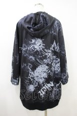画像2: NieR Clothing / 半袖ZIPパーカー F 黒 H-26-09-22-1054-PU-TO-AK-ZH (2)