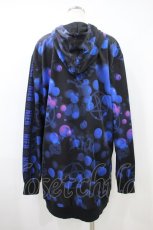 画像2: NieR Clothing / 総柄ZIPパーカー F 黒 H-26-09-22-1055-PU-TO-AK-ZH (2)