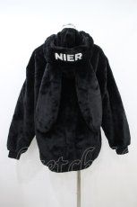 画像2: NieR Clothing / ふわもこZIPパーカー F 黒 H-26-09-22-1058-PU-TO-AK-ZH (2)