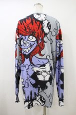 画像2: NieR Clothing / プリントLONG CUTSEW F グレー H-26-09-22-1028-PU-TO-AK-ZH (2)