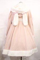 画像3: BABY,THE STARS SHINE BRIGHT / ゆらゆらいちごのうさみみコートワンピース Free ピンク H-26-09-22-010-BA-CO-NS-ZH (3)