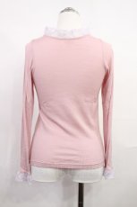 画像2: MILK / Cuff レーストップス F ピンク H-26-09-22-026-ML-TO-YZ-ZH (2)