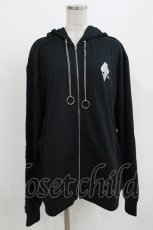 画像1: NieR Clothing / プリントZIPパーカー F 黒 H-26-09-23-030-PU-TO-AK-ZH (1)