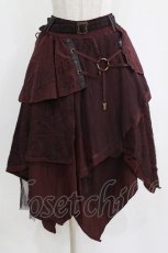 画像1: Ozz Croce / イレギュラースカート  ワイン H-26-09-23-004-OO-SK-AK-ZH (1)