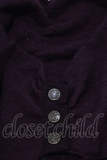画像5: Ozz Croce / 編み上げハイネックトップス  ワイン H-26-09-23-036-OO-TO-AK-ZH (5)