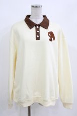 画像1: NieR Clothing / ポロスウェット  ベージュ H-26-09-23-038-PU-TO-AK-ZH (1)