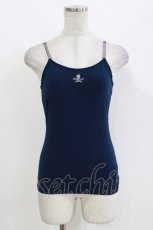 画像1: Ozz Croce / 刺繍キャミソール  紺 H-26-09-23-047-OO-TS-AK-ZH (1)