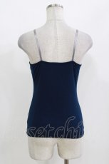 画像2: Ozz Croce / 刺繍キャミソール  紺 H-26-09-23-047-OO-TS-AK-ZH (2)