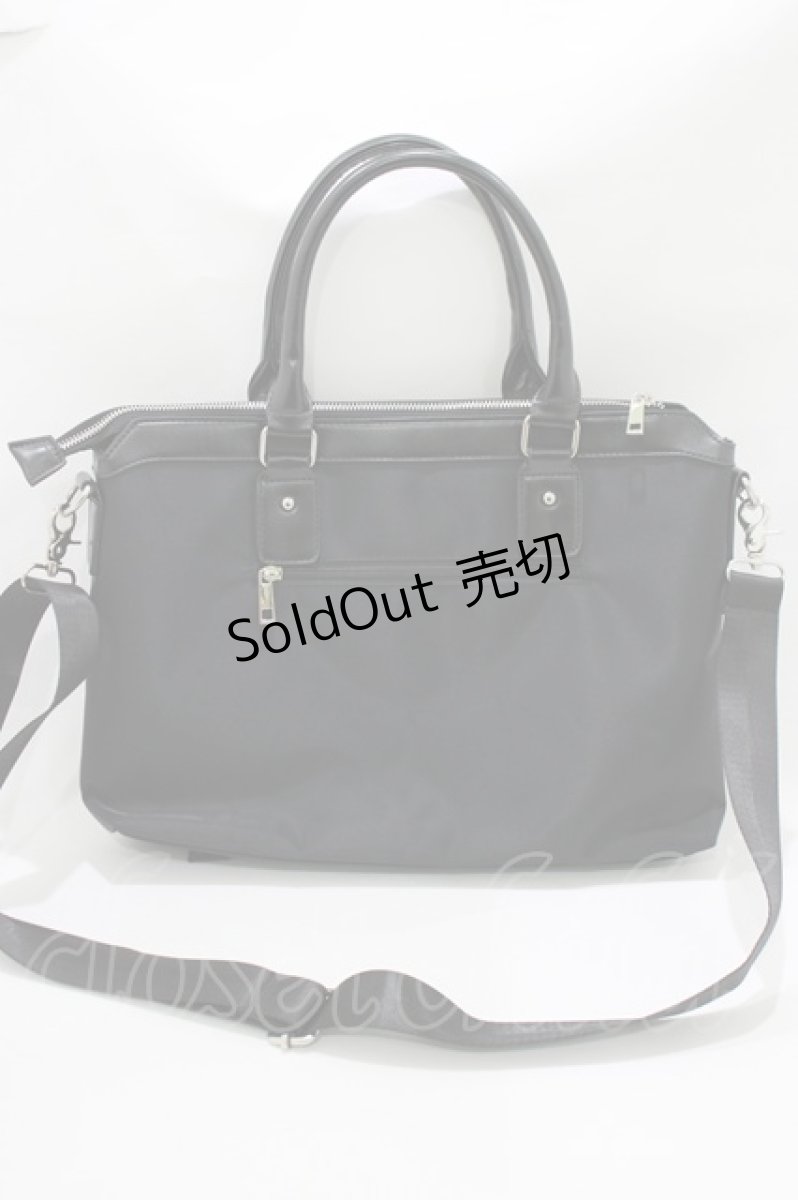 画像3: NieR Clothing / ハンドバッグ  黒 H-26-09-23-051-PU-BG-AK-ZH (3)