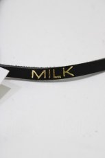 画像2: MILK / レザーパールチョーカー  ブラック H-26-09-23-058-ML-AC-AK-ZH (2)