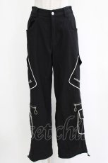 画像1: NieR Clothing / ポケット付きパンツ F 黒 H-26-09-23-006-PU-PA-AK-ZH (1)