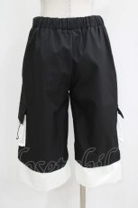 画像3: NieR Clothing / ポケット付きパンツ  黒×白 H-26-09-23-007-PU-PA-AK-ZH (3)