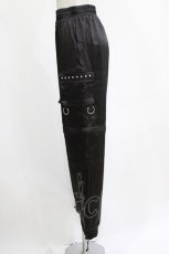 画像2: NieR Clothing / 刺繍ZIPパンツ  黒 H-26-09-23-008-PU-PA-AK-ZH (2)