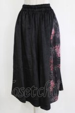 画像1: NieR Clothing / ベロア切替パンツ  黒 H-26-09-23-010-PU-PA-AK-ZH (1)